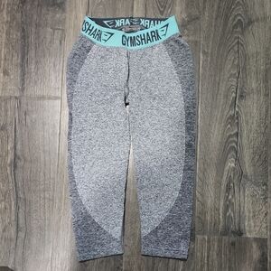 Gymshark Womens CriLeggings in Gray and Teal
